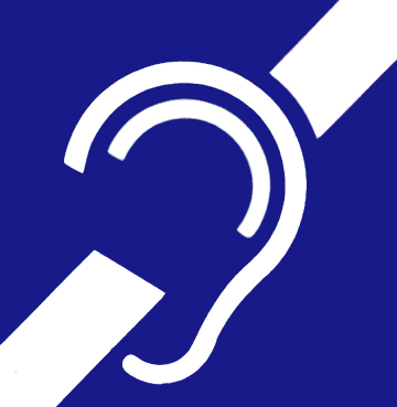 Symbol Taubheit und Schwerhörigkeit